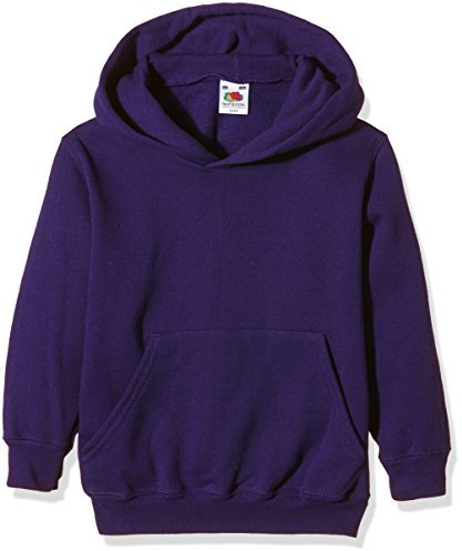 Fruit of the Loom SS026B, Cappuccio Bambini e Ragazzi, Purple, 14-15 Anni (Taglia Produttore:36)
