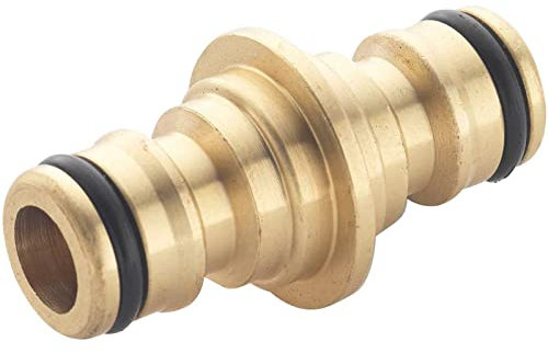 Spear & Jackson BWF7 Double Male Brass Hose Connector, Blue, Klein
