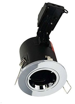 Aurora Fire Rated Downlight Twist Lock With LED Lamp Polished Chrome