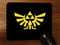 Yellow Zelda Triforce Desktop Mouse Pad