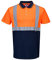 Portwest S479ONRS Polo Maniche Corte ad Alta Visibilità, Arancione/Navy, S