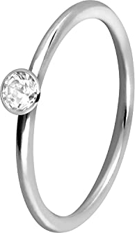PIERCINGLINE 925er STERLING SILBER Nasenpiercing DESIGN Piercing Nase Ring biegbar