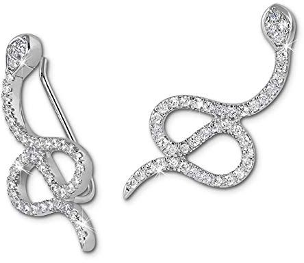 SilberDream Ear Cuff Schlange Ohrring Ohrklemme 925 Sterling Silber Damen-Schmuck GSO452W