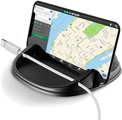 daite Car Phone Holder Dashboard, Car Phone Mount Cradle Anti-Slip Silicone Dashboard Phone Holder for Cars Sat Nav Holder Pad Mat Compatible with iPhone Samsung Galaxy and GPS Devices