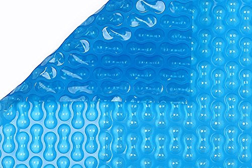 International Pool Protection Cobertor Solar/Manta térmica de 400 micras Geo Bubble con orillo o Refuerzo en Todo el Contorno de 9 x 5m.