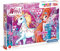 Clementoni 27107 Clementoni-27107-Glitter Puzzle-Winx-104 Teile, Mehrfarbig
