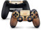 Skins4u Designfolie Aufkleber Skin Sticker kompatibel mit Sony Playstation 4 PS4 Controller Golden Bridge