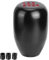 Fydun Gear Knob 6 Gang Auto Schaltknauf Universal Metall Modifikation Manueller Schaltkopf Gangschaltung(Schwarz)