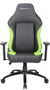 NEWSKILL Akeron Silla Gaming con Respaldo reclinable 180°, reposabrazos 3D y Cojines ergonómicos Verde