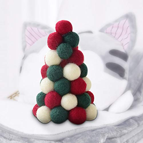 carol -1 Saisonale Weihnachten Dekoration Schreibtisch Mini-Baum Künstlicher im Topf Weihnachtsbaum - Ideale Dekoration Partys für Kleine Flächen, Miniatur Weihnachtsbaum Mini Modell Winter Ornamente