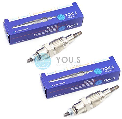 2 x YOU.S Original 10,5 V Glühkerzen Komplettlänge [mm]: 90 für Oldtimer Traktor