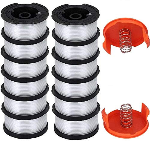 AF100 Replacement Spool for Black and Decker AF-100-3ZP AF-100-BKP,30-Foot,0.065-Inch,(AF-1003ZP) fits GH900 GH600 GH610 String Trimmer 30ft 0.065 Trimmer Line Replacement Spool Refills (12 + 2)