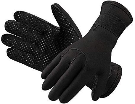 High Stretch Neoprenhandschuhe Tauchen Handschuhe 3 mm Anti-Rutsch-Tauchen Gloves Surfen Schwimmen Schnorchelhandschuhe Segeln Kajakfahren Kanufahren Thermohandschuhe für Erwachsene und Jugendliche