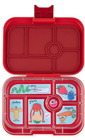 yumbox Original Leakproof Bento Lunch Box for Kids (Wow Red)