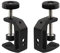 Universal C-Clamp Aluminum Support Clamp Desktop Mount Holder Stand with 1/4 And 3/8 Thread Black