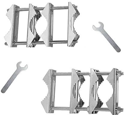 2 abrazaderas de mástil de doble antena en V con pernos, abrazadera de mástil a mástil, soporte para sombrilla de patio, soporte de montaje de poste a poste resistente para WiFi celular, jamón, TV,