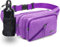 REETEE Sac Banane Homme Femme Sac Sacoche Banane avec Porte Bouteille, Ceinture réglable Sacoche Banane Ville pour Balade Escalade Voyage Randonnée Sport Fanny Pack Waist Pack (Violet)