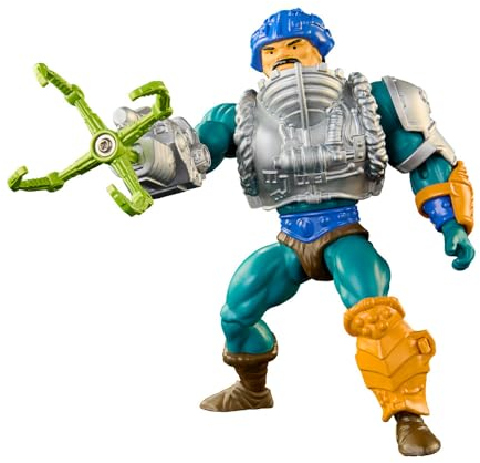 Masters of the Universe Origins Toy, Rise of Snake Men Man-at-Arms Snake Claw, Collectible Motu Figur with Accessory and Mini Comic