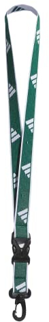 adidas Interval Lanyard, Team Dark Green/White/2, One Size