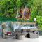 XTSWallpaper Cascades Arbres Paysages 200X100Cm Papier Peint Photo 3D Optique Trompe L Oeil | Déco Mural Tableaux Muraux Photo Mural Décor Motif Poster Géant Stickers Muraux Optique Fond Effet