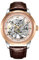 Pagani Design PD-1638 Skelettierte Automatik Herrenuhr, Edelstahl Automatik Herrenuhr, 43mm Durchmesser, Lederarmband, Zeigersammlung, Wasserdicht bis 100 Meter