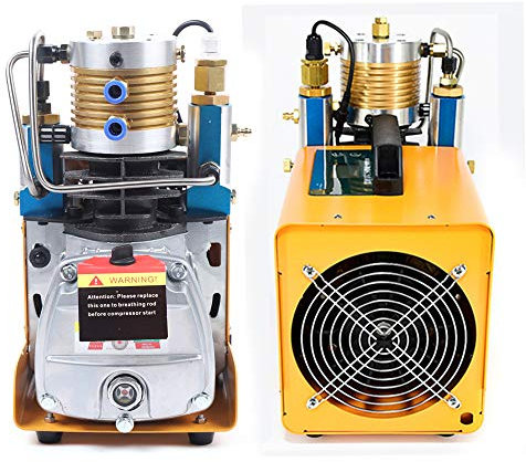 Compresor de aire PCP de 1800 W, bomba de aire portátil de alta presión eléctrica Pcp compresor de aire 4500 psi/30 Mpa 220 V para rifle de aire de paintball, botella de buceo