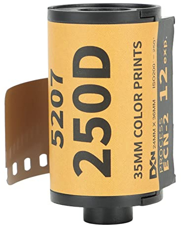35mm Farbdruckfilm, 200-250 ISO, Hoher Kontrast, Große Belichtungsbereich, für 135 Kameras, 12 Blatt