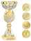 KDO MAGIC Trophée Personnalisable - Coupe personnalisée avec Texte - Gravure - Plusieurs modèles - Or et Argent - Cadeau fête des Pères, Anniversaire, Sport (Modèle Pétanque)