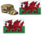 2pcs Wales Flag Patch Embroidered Welsh Applique,Personalized Embroidery tag,Sew On Wales Flag Patch Badge,Embroidered Fabric Patch Hook and Loop Applique for Tactical Backpack,Hats Jacket Pants