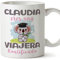 MUGFFINS Tazas Personalizadas para VIAJERA - En Español - Koalificados Personalizados - 11 oz / 330 ml - Regalo Personalizable original y divertido