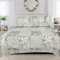 Bedspread Throws for Beds Super King Size Sofa Bed Throw Reversible Embroidered Design Quilted Comforter Set for Bedroom Decor (MONOCHROME GEO (Des 2))