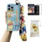 Hosiss Cartoon Case for iPhone 15 Pro Max 6.7'' with HD Screen Protector, Winnie Upgraded Wrist Strap Band Adjustable Lanyard TPU Shockproof Protective Phone Case for Women Girls