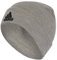 adidas Unisex Logo Beanie, Medium Grey Heather/Black, S