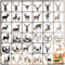 35 Stück Hirsch-Schablonen zum Malen auf Holz, Kiefernbaum-Schablonen Hirschkopf-Geweih-Schablone Waldtier-Schablone für DIY Handwerk Wand Stoff Rock Kreidetafel Schild Schule Kunst Scrapbook Projekte