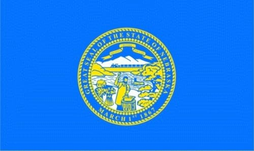 Aufkleber Nebraska Flagge Fahne 8x5 cm Autoaufkleber Sticker