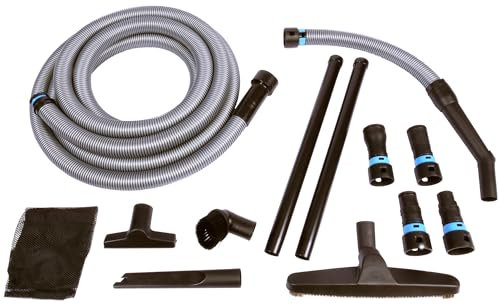 Quick Click Ensemble d'adaptateurs de collecte de poussière pour outils électriques multi-marques, accessoires de nettoyage d'aspirateur sec/humide et tuyau de 6 m, pour maison et atelier