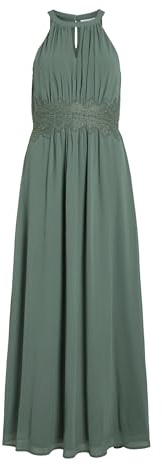 Vila Damen Vimilina Halterneck Maxi Dress - Noos Abendkleid (1er Pack)