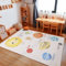 Carpetsale24 Kinderteppich Planeten Muster Jungen und Mädchen Babyzimmer Teppich Kinderzimmer Beige Teppich, Maße:160 x 230 cm, Farbe:Beige