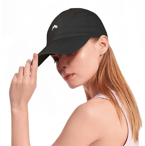 HeyCaps Laufkappe für Damen UV Schutz Baseball Cap Sommer Sonnenschutz Kopf Atmungsaktiv Einstellbare Basecap Sportkappe Outdoor Tennis Golf