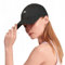 HeyCaps Gorra de running para mujer, protección UV, gorra de béisbol, verano, protección solar, cabeza transpirable, gorra de béisbol ajustable, gorra deportiva al aire libre, tenis, golf, Negro ,