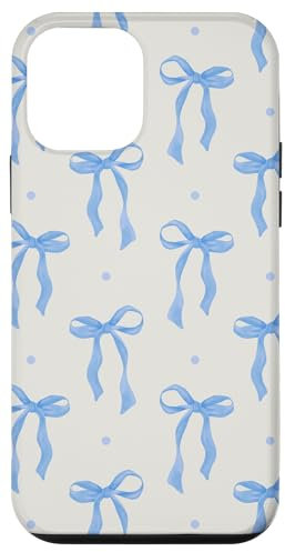 iPhone 12 mini Blue Bows Ribbons Coquette Girly Aesthetic Case