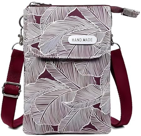 Vulevirtue Umhängetasche Damen, Crossbody Bag für Handy und Geldbörse - Kleine Handytasche Zum Umhängen (Lila)