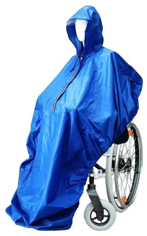 UYSELA Rollstuhl-Regencape Wasserdichter Rollstuhl Sack Regenponcho für Rollstühle der Poncho für Den Rollstuhl der Vielfältig Einsetzbare Regenschutz für Den Rollstuhl,Blue