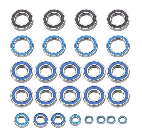 PEGGYLIN 26-teiliges Kugellager-Set mit Gummidichtungen, passend for Arrma 1/5 KRATON 8S BLX Outcast 8S BLX RC-Auto-Upgrades, Teile, Zubehör