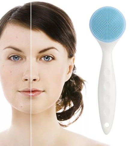 Spazzola per il viso in silicone, Spazzola manuale per il lavaggio della pelle in silicone - Spazzola per il viso Pulizia profonda Massaggio dei pori della pelle del viso per il lavaggio quotidiano de