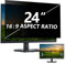 Dabernur 24 Zoll Sichtschutzfilter kompatibel mit 16:9 Breitbild-Display - Monitor,Desktop-PC,Computer, Anti-Spionage/einfache Installation/blendfrei/blockierendes blaues Licht (Desktop 24 Zoll)