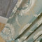 Amidoudou 2er-Set vorhänge Europäische Jacquard vorhänge für Wohnzimmer (Grün,245 * 140cm)
