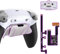 eXtremeRate RISE4 Plus Max RMB Tasti Aggiuntivi per ps5 Controller BDM-030/040/050,Palette Posteriori Metallo Clicky Trigger Stop Back Button per ps5 Joystick-Senza Controller-Bianco Nero