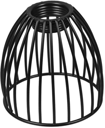 TOPBATHY Eleganter Mini-lampenschirm Aus Schmiedeeisen Käfig Lampenschirm Für Glühbirnen Käfig Deckenlampe Vintage-stil Schwarze Metallbirne