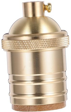 Gadpiparty 1pièce Douille De Lampe Rétro Cuivre Avec Bouton De Support Ampoule Pour Diy Suspension Vintage Et Décoration Intérieur